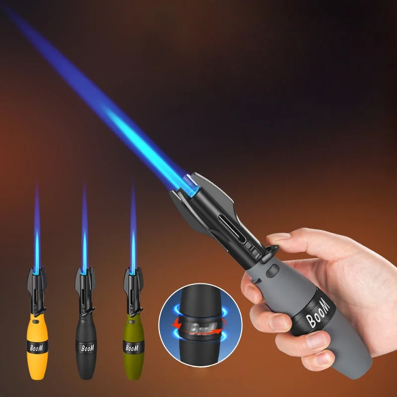 

New High Grade Spray Gun Ignition Lighter Refillable Ergonomic Design Perfect Gift for Cigar Fans and Outdoor Adventurers