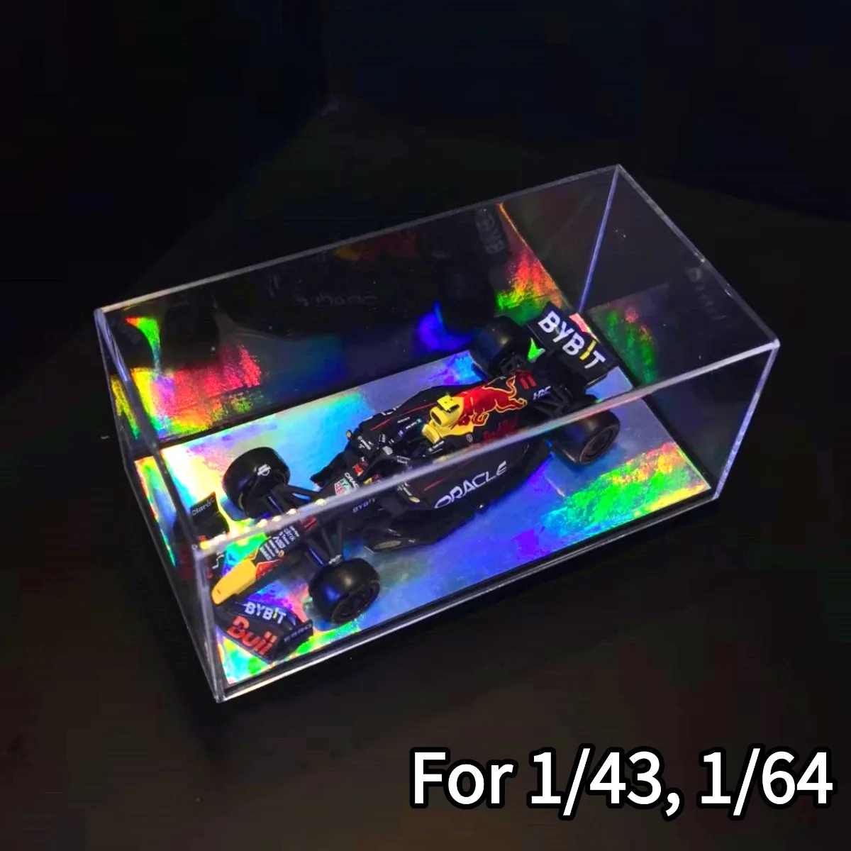Boîte d'exposition en acrylique 5.8 "x 2.8" pour échelle 1:43 1:64 1:87, modèle de voiture, mallette de rangement à collectionner, figurine Miniature, Diorama de construction à monter soi-même