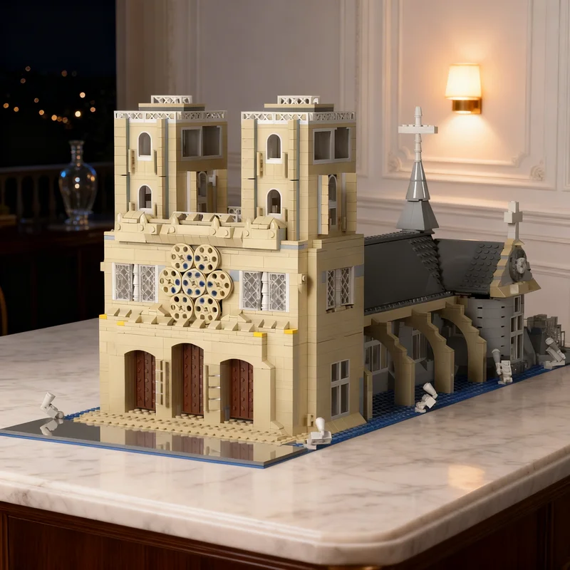 3028 Teile MOC Die Große Kathedrale Creator Expert Modellbausatz Kreatives DIY-Geschenk Ausstellungsdekoration Zum Zusammenbauen Premium für Erwachsene und Kinder