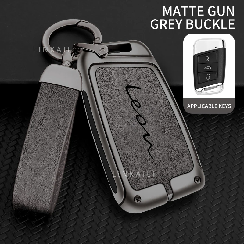 Car Key Case Suitable for FR Cupra Leon Car Keychain Case Metal High-end Car Key Case Car Interior Accessories