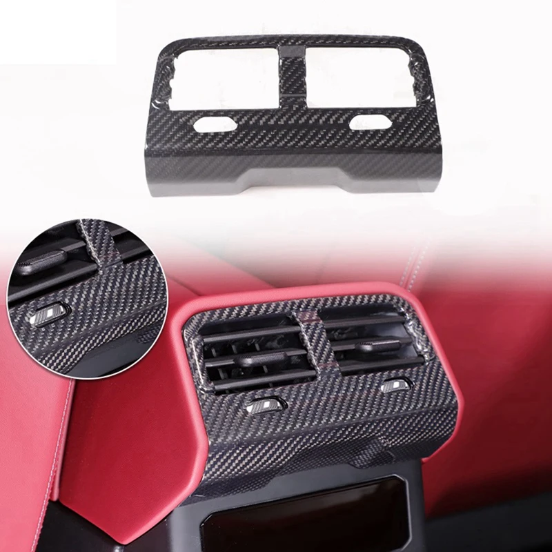 

Carbon Fiber For BMW 5 Series G60 2024 Car Rear Air Outlet Decorative Frame Trim Interior Accessories