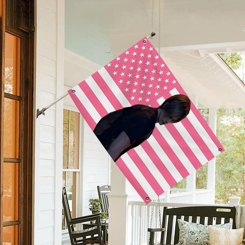 L-leon K-KennedyS Flags Custom Camping Outdoor Garden room Bedroom Decor Party Backdrops Wall Art Family Gifts