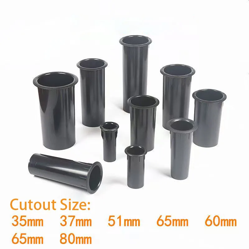 2pcs ABS Plastic Speaker Port Tube, Bass Reflex Vent Tube, Sound Guide Pipe for HiFi Audio Speakers
