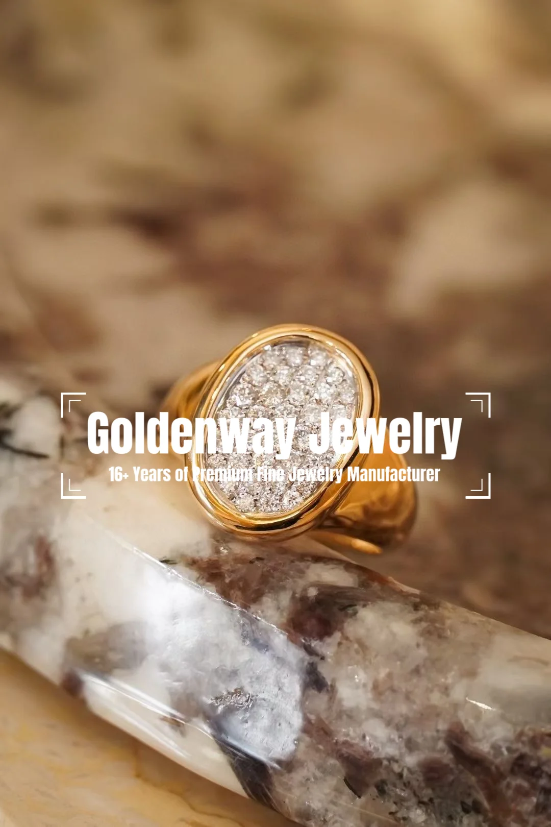 

Luxury High Fine Jewelry Women Gifts 925 Sterling Silver Full High Carbon Diamond Oval Rings Gold Chunky Cocktail Wedding Bands