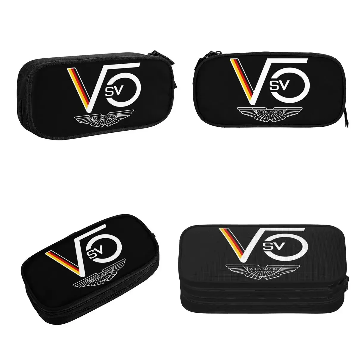 Sebastian Vettel Aston  Pencil Cases Large Storage Pen Bags Pen Box Pencil Pouch For Boys Girls Students Stationery