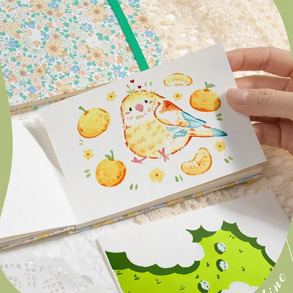 高品質ミニ水彩画帳正方形ポータブルポケットスケッチブック厚みのある 300 グラムアート絵画メモ帳旅行