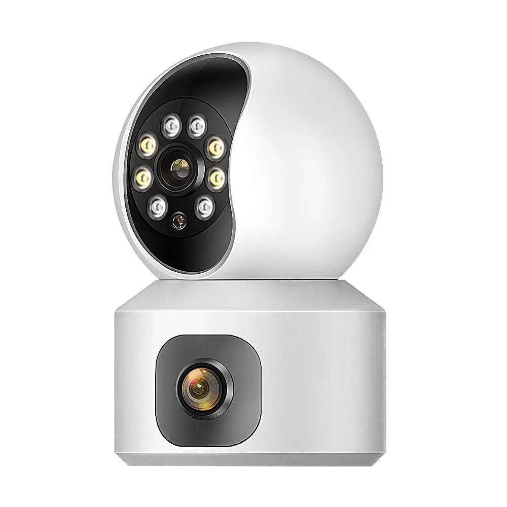 

Tuya 8MP WiFi IP Camera Dual Lens Baby Monitor Color Night Vision Human Automatic Tracking Video Smart Home Surveillance Camera