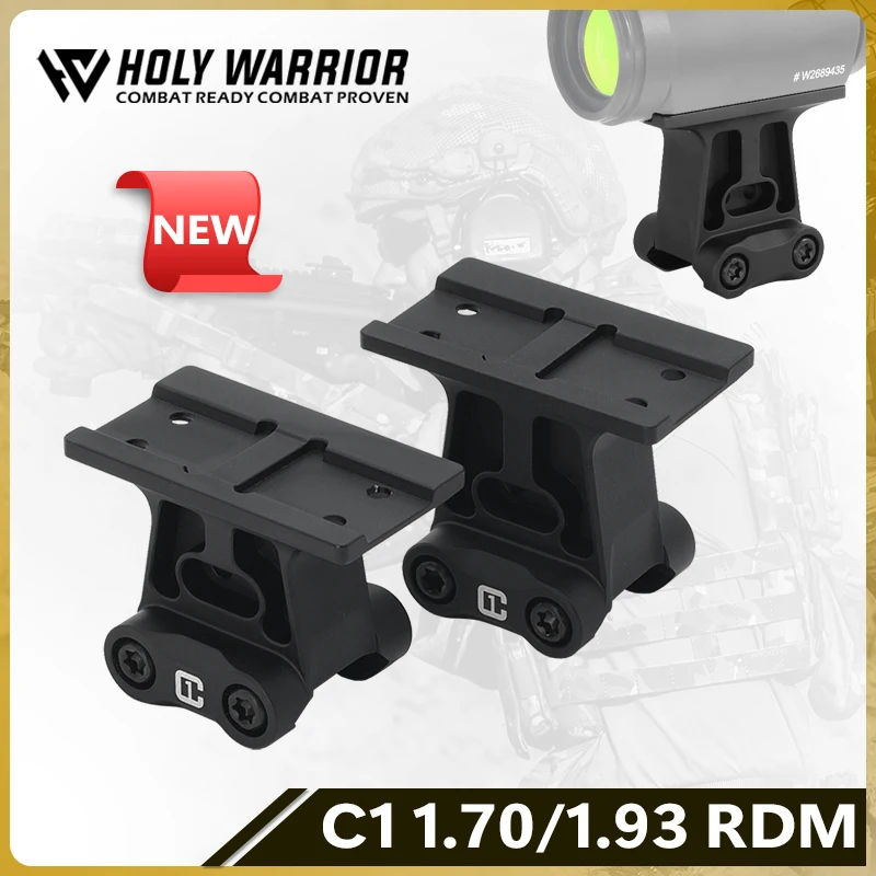 Holy Warrior Tactical C1 RDM 1.70/1.93 inch Tall Lower 1/3rd Co-witness Red Dot Sight Mount