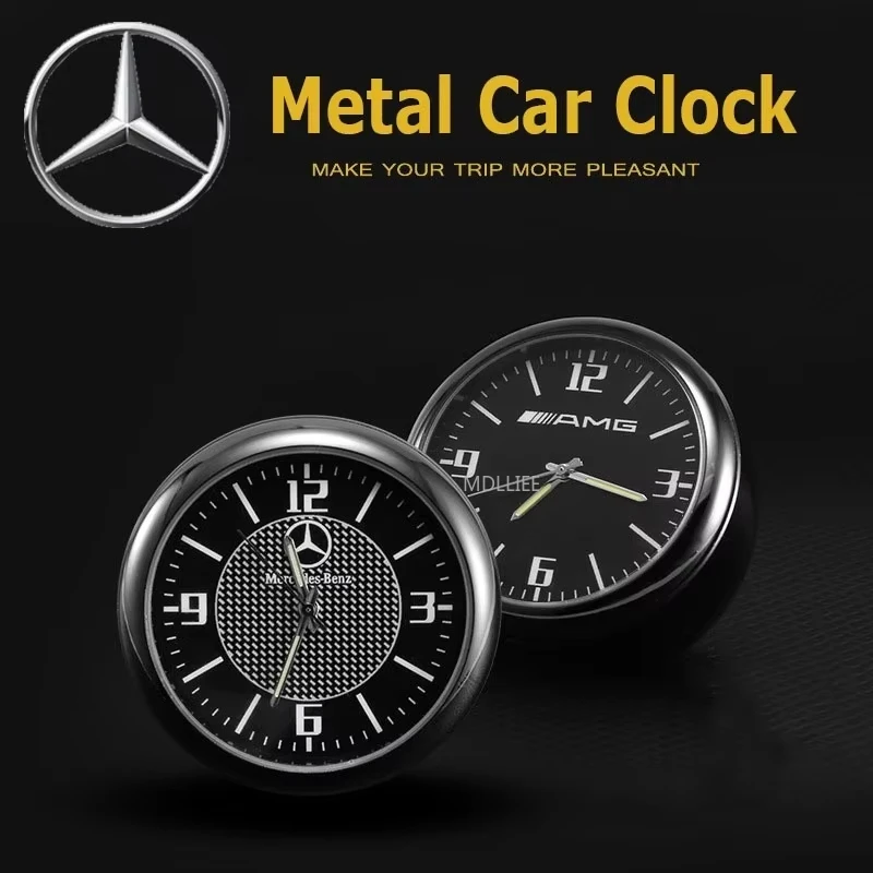 

Digital Car Clock For Mercedes Benz AMG GLE GLC GLS GLK GLA CLS CLA W211 W212 W210 W203 W204 W205 W176 E260 E200 A B C E-Class