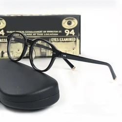 Men's Spectacle Frame Johnny Depp ARTHUR Style Glasses Transparent Lens Brand designer Computer Male Vintage