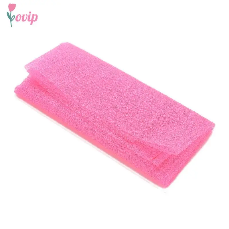 Éponges à récurer en nylon pour le lavage du corps, serviette de bain, livres de douche, produits de gIslande, rose, vert, jaune, nouveau