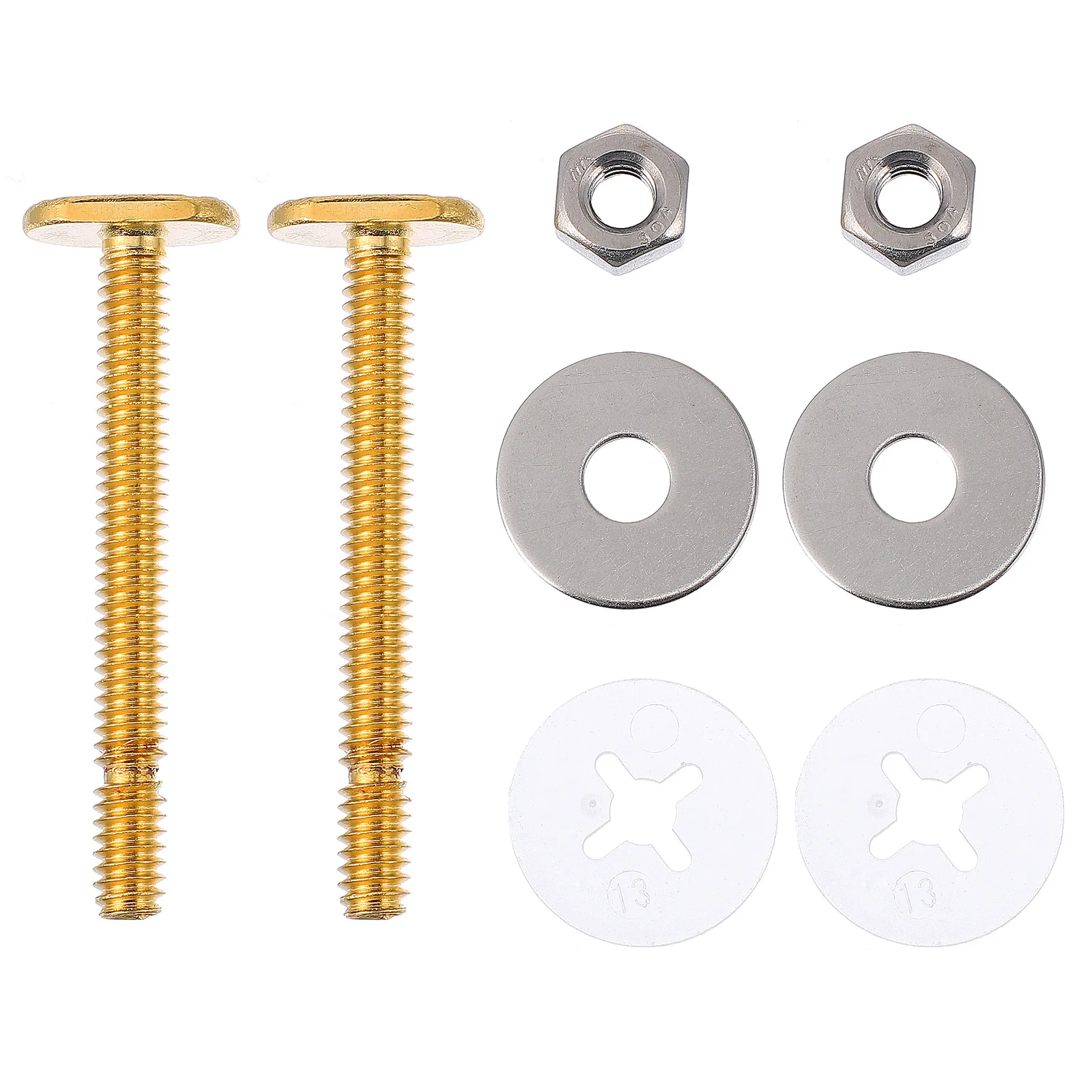 

1Pair Universal Copper Toilet Seat Screws Repair Replacement Fixing Bolts Toilet Installation Parts Universal Mounting Screws