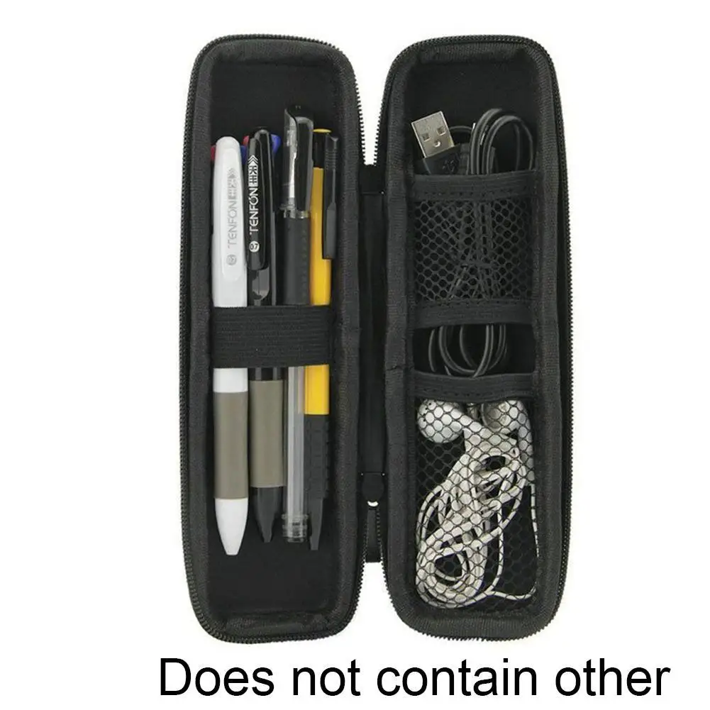 1PC Black EVA Hard Shell Stylus Pen Pencil Case Holder Protective Carrying Box Bag Storage Container for Pen Ballpoint Pen Stylu