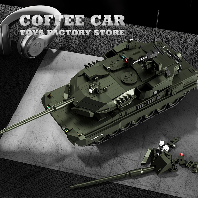 MOC Bricks WW2 Military Vehicle KF41 Toys Main Battle Tank 2A8 Building Blocks Army Panther Model Adult Kid Christmas Gifts NEW