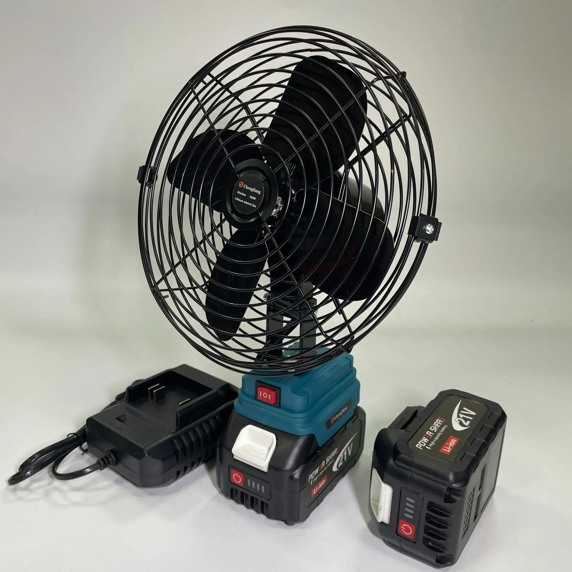 

Power tool accessories Lithium battery 8 inch fan bare metal with dual USB (MT interface) 2604A