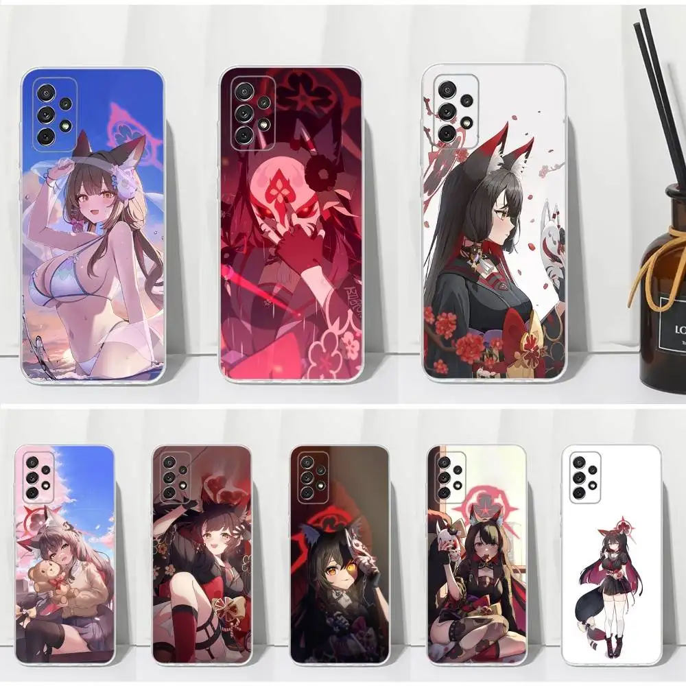 

Game Blue Archive K-Kosaka Phone Case For Samsung S30,S23,S21,S22,S20,Ultra,FE,Lite, S10,S9,S8,PIus,Transparent, Silicone Case