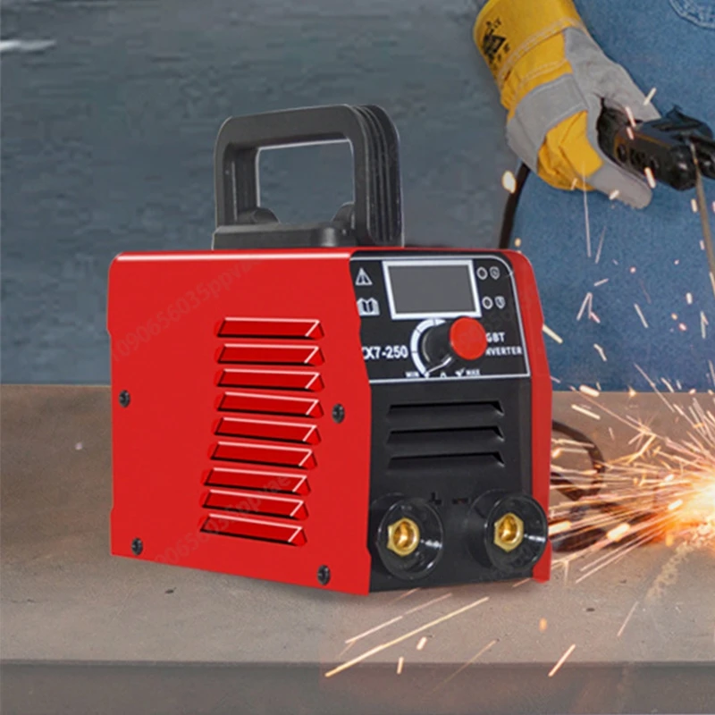 Máquina de soldadura con inversor de 110V y 250A, Mini diseño portátil estándar de EE. UU., para uso Industrial en el hogar, función de arranque en caliente