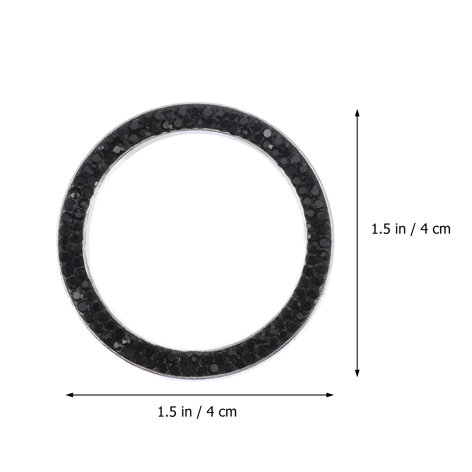 

2Pcs Ignition Button Ring Sparkling Rhinestone Car Engine Start Stop Decoration Zinc Alloy Practical Car Decor