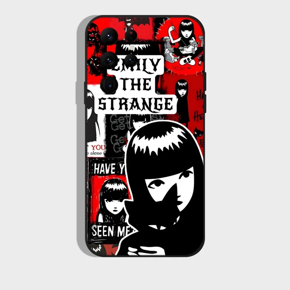 E-Emily The Strange Phone Case For Samsung S24,S22 Ultra,S20,S30 plus,S22 plus,S23,S30 ultra 5G Silicone Cover