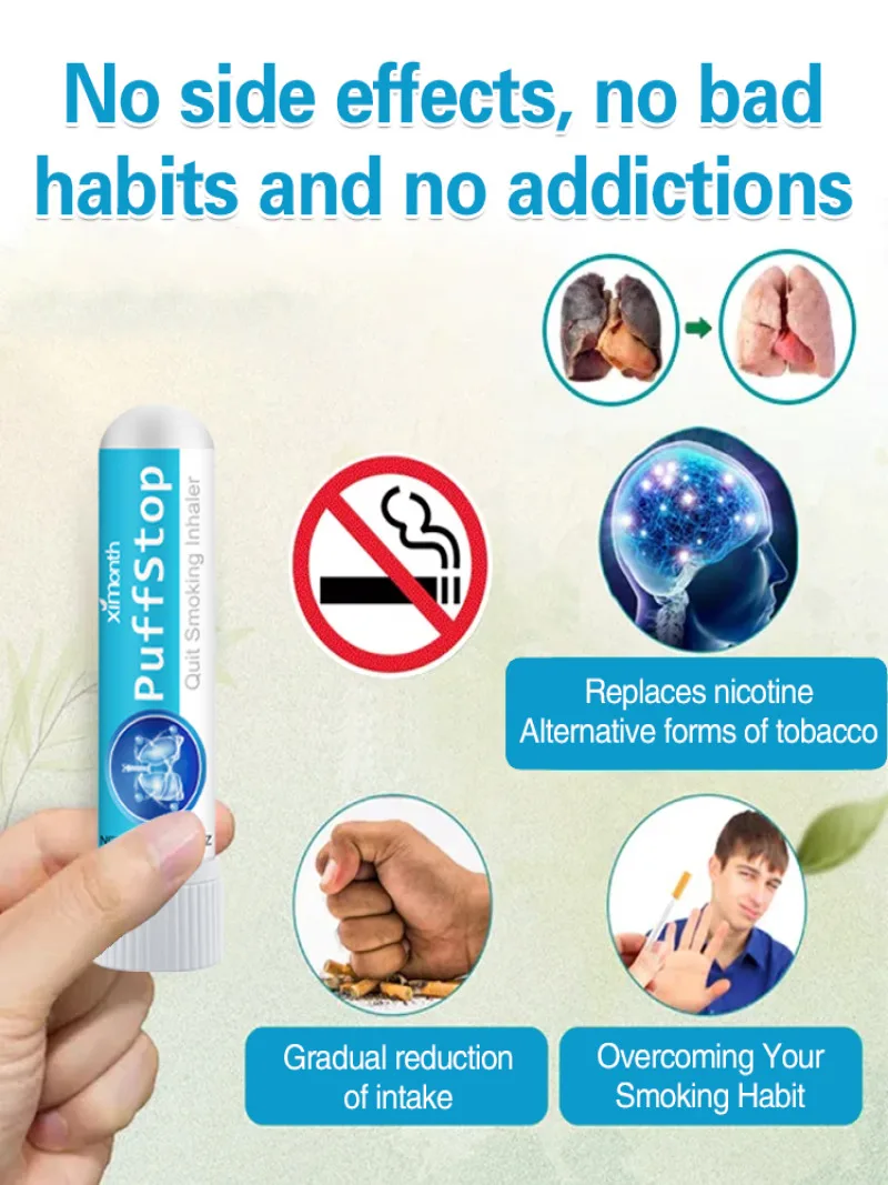 Quit smoking inhalation stick Relieve cough and throat discomfort to assist smoking cessation