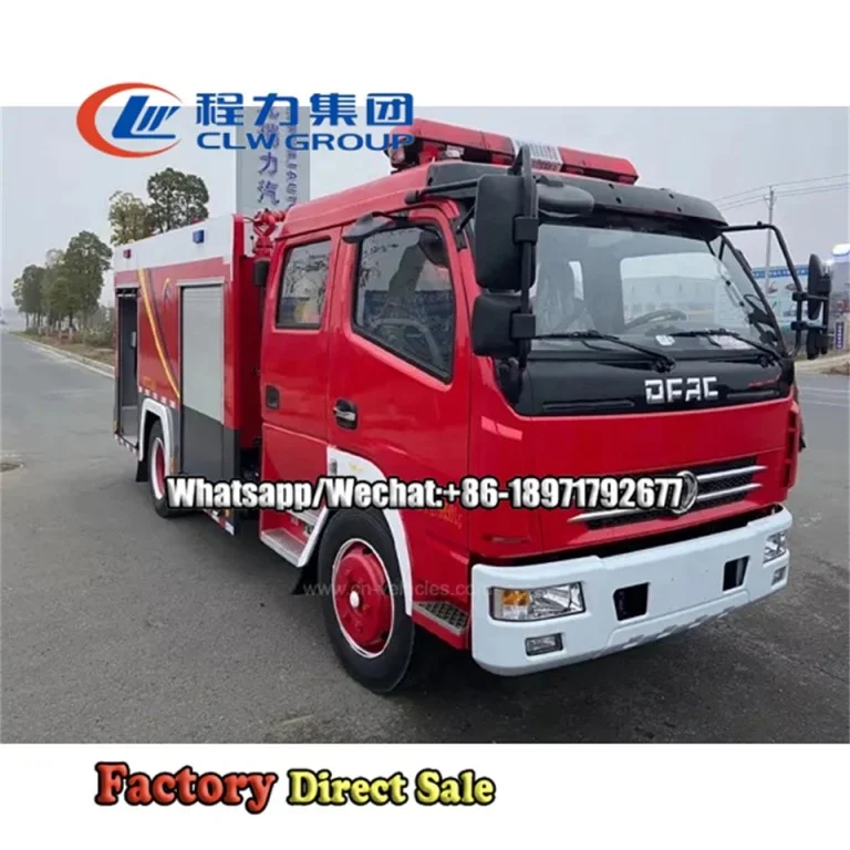 Dongfeng DFAC 5000 Liters Water Tanker Fire Fighting Truck 4x2  Fire Rescue Emergency Fire Truck