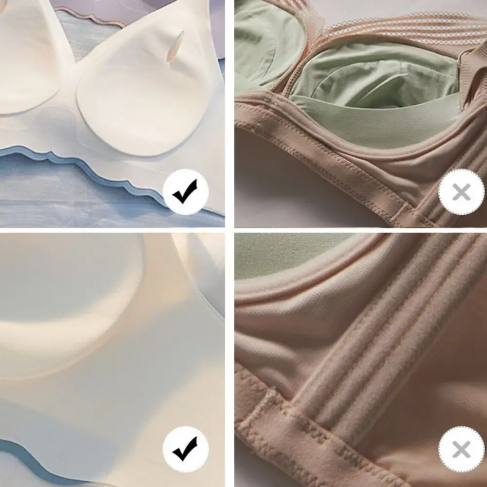 ملابس داخلية جديدة رفيعة للغاية بدون خياطة بدون حلقة فولاذية حمالة صدر رفيعة قابلة للتنفس مريحة تجمع الظهر سترة فتاة