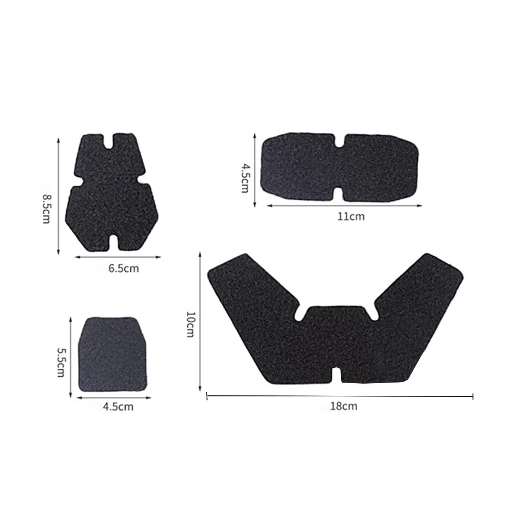 Parches para casco Airsoft, accesorios adhesivos con gancho y bucle para cascos AF, casco táctico, pegatina adhesiva trasera para el cabello DIY - imagen 3