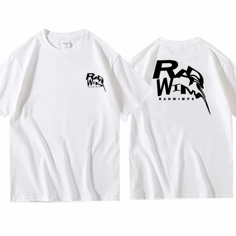 

Футболка Radwimps Band, летняя периферия RADWIMPS, креативные мужские и женские рубашки из чистого хлопка с круглым вырезом и короткими рукавами