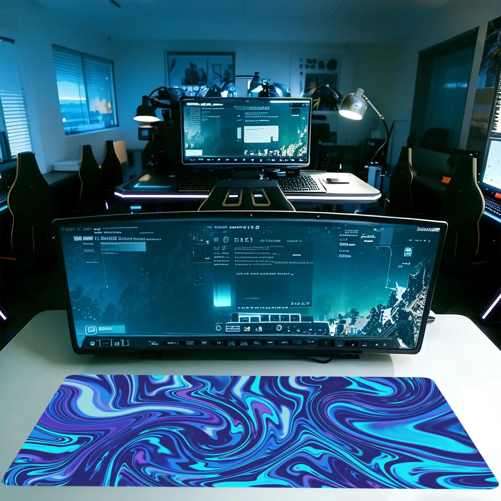 liquid shape New Computer Home Mousepad XXL Desk Mats Natural Rubber Office Anti Slip Gaming Accessories pad