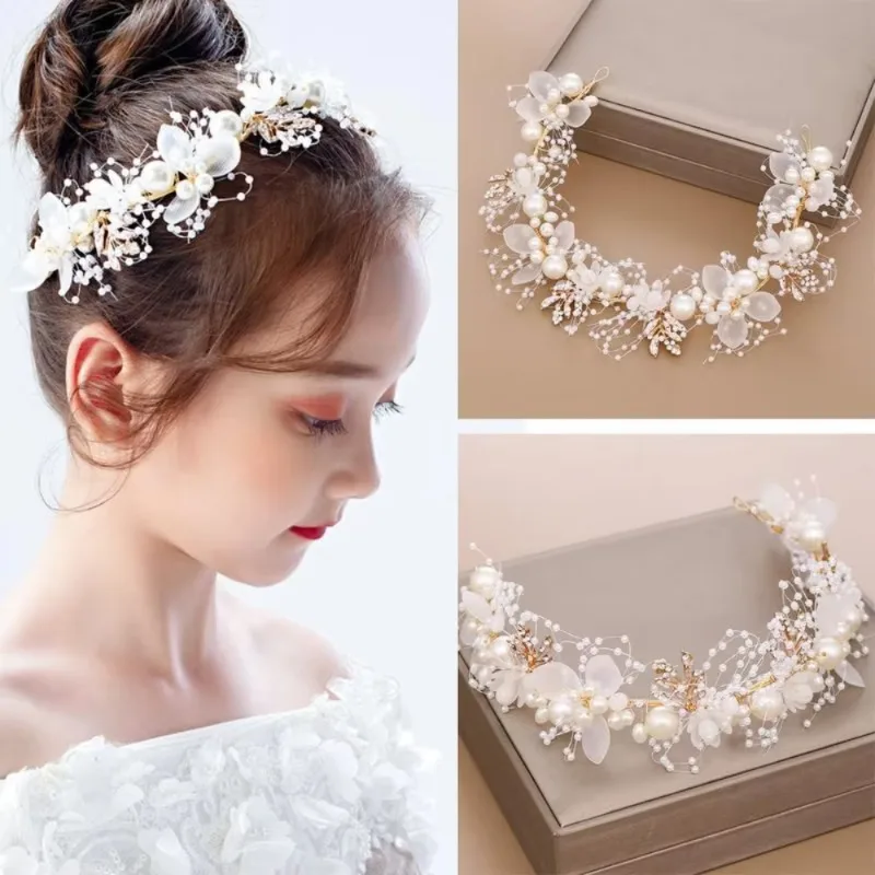 Neue Kinder Kranz Headbreads Prinzessin Tiara Krone Dekoration Braut Brautjungfer Hochzeit Fotografie Urlaub Foto Kopfschmuck