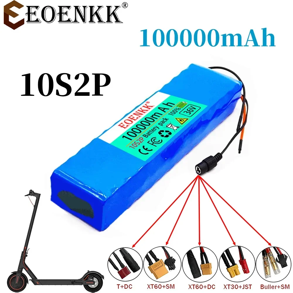 EOENKK 10S2P 36V 100000mAh 42v Electric Scooter Battery Lithium Electric Scooter 500W Electric Scooter Battery 10s2p 36V Battery