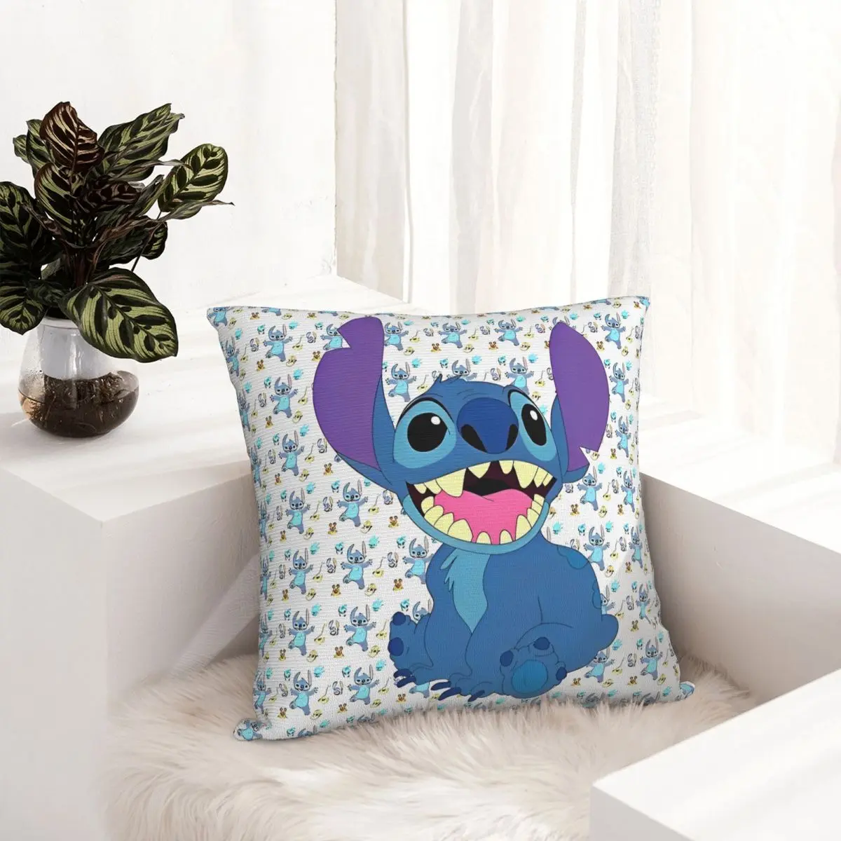 لطيف مضحك غرزة ساحة كيس وسادة وسادة يغطي ديكور مخصص المخدة للمنزل 18" #3