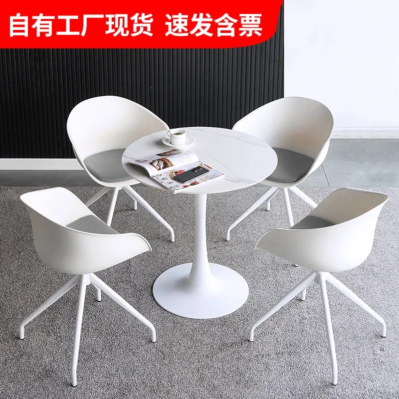 Creative leisure slate negotiation table and chair combination business reception balcony table and chair