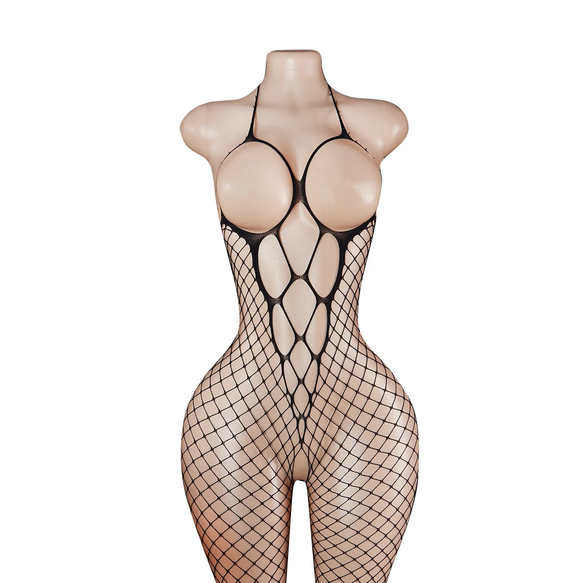 Bodystocking Transparente para Mulheres, Macacão de Corpo Inteiro, Lingerie para Noite, Fantasia para Festa em Clube