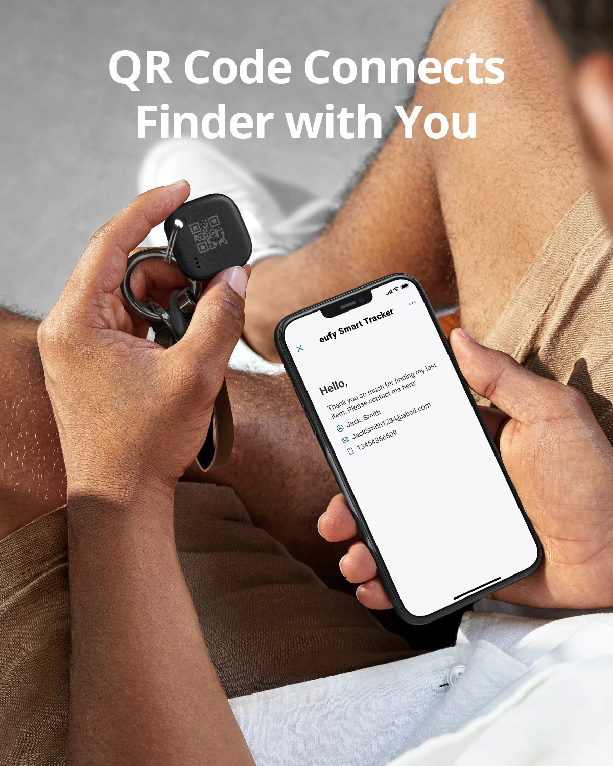 Eufy-Tarjeta SmartTrack DE SEGURIDAD compatible con Apple Find My Wallet, localizador de teléfono, resistente al agua, batería de hasta 3 años de