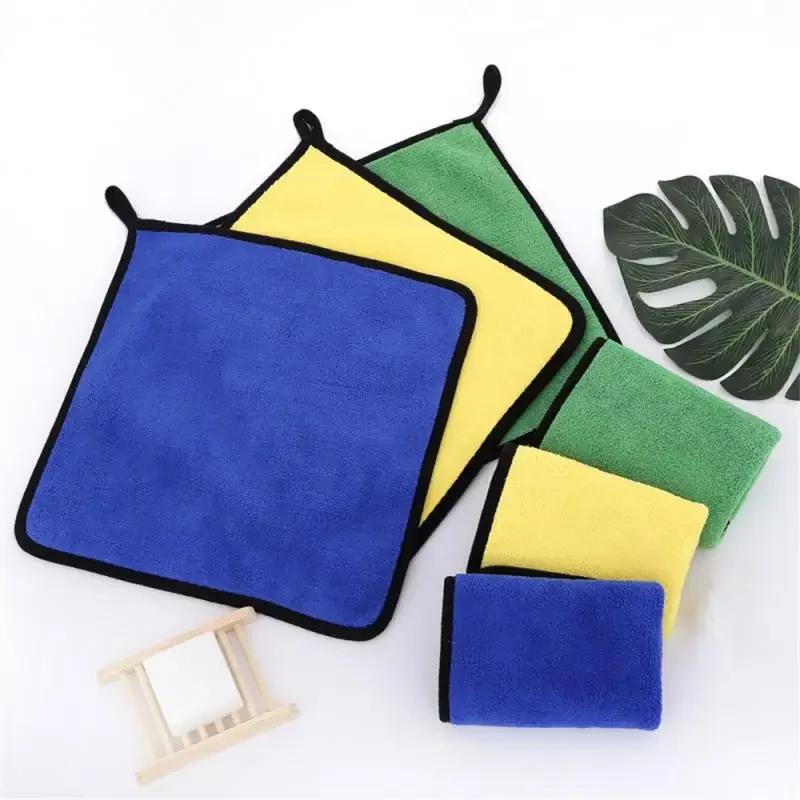 Bait Towel Thickening Microfiber Absorbent Fishing Towel With Clip Non-stick Outdoors Sports Camping Wipe Hands Car Towel