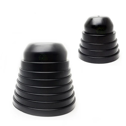 1-10 Uds cubierta antipolvo para faros de coche para LED HID goma impermeable sellado a prueba de polvo tapa de cubierta de lámpara 45mm-65mm 70mm-100mm recortable