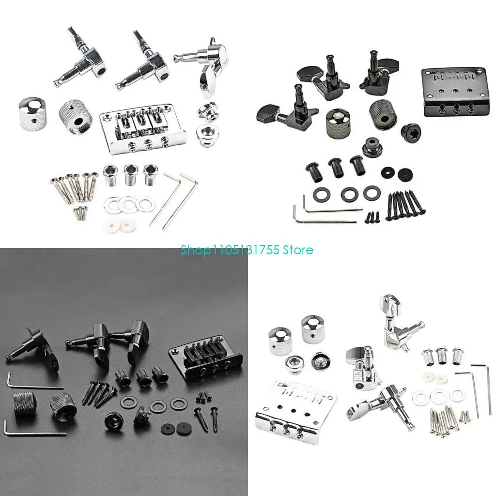 K0EF Practical Guitar Saddle Bridge for 3 Strings Cigar Box Guitar Guitar Repair Part