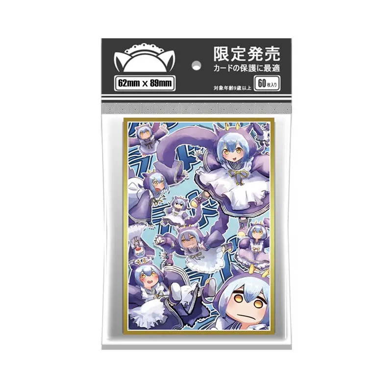 60ct Holographic Top Loading Board Game Trading Card Sleeves 62X89MM Deck Protector for YGO Art Anime Printing Card Sleeves