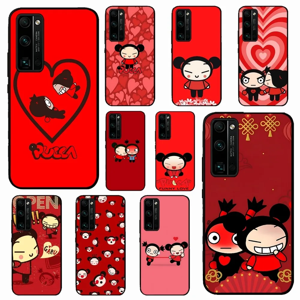 P-Pucca G-Garu Cute Phone Case For Huawei Honor 10 Lite 9 20 7A 9X 30 50 60 70 Pro Plus Soft Silicone Cover