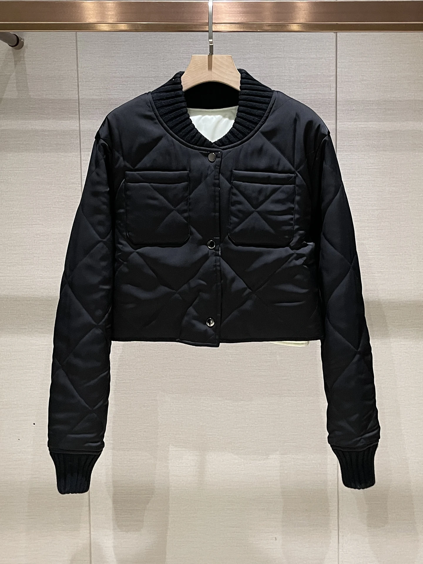 

Slim Fit Cotton Jaet ort Sve Long Coat Women's Sle Autumn Winter New Arrival Bla Color Button Splice Cotton Clothes