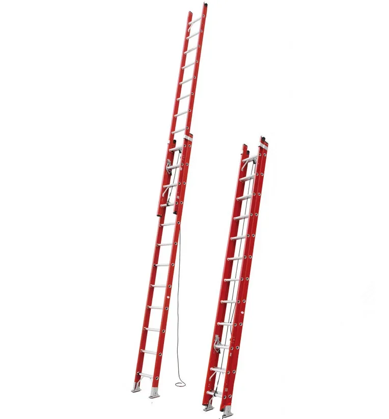 Aluminum Step Fiberglass Fire Escape Ladder Folding Combination Extension