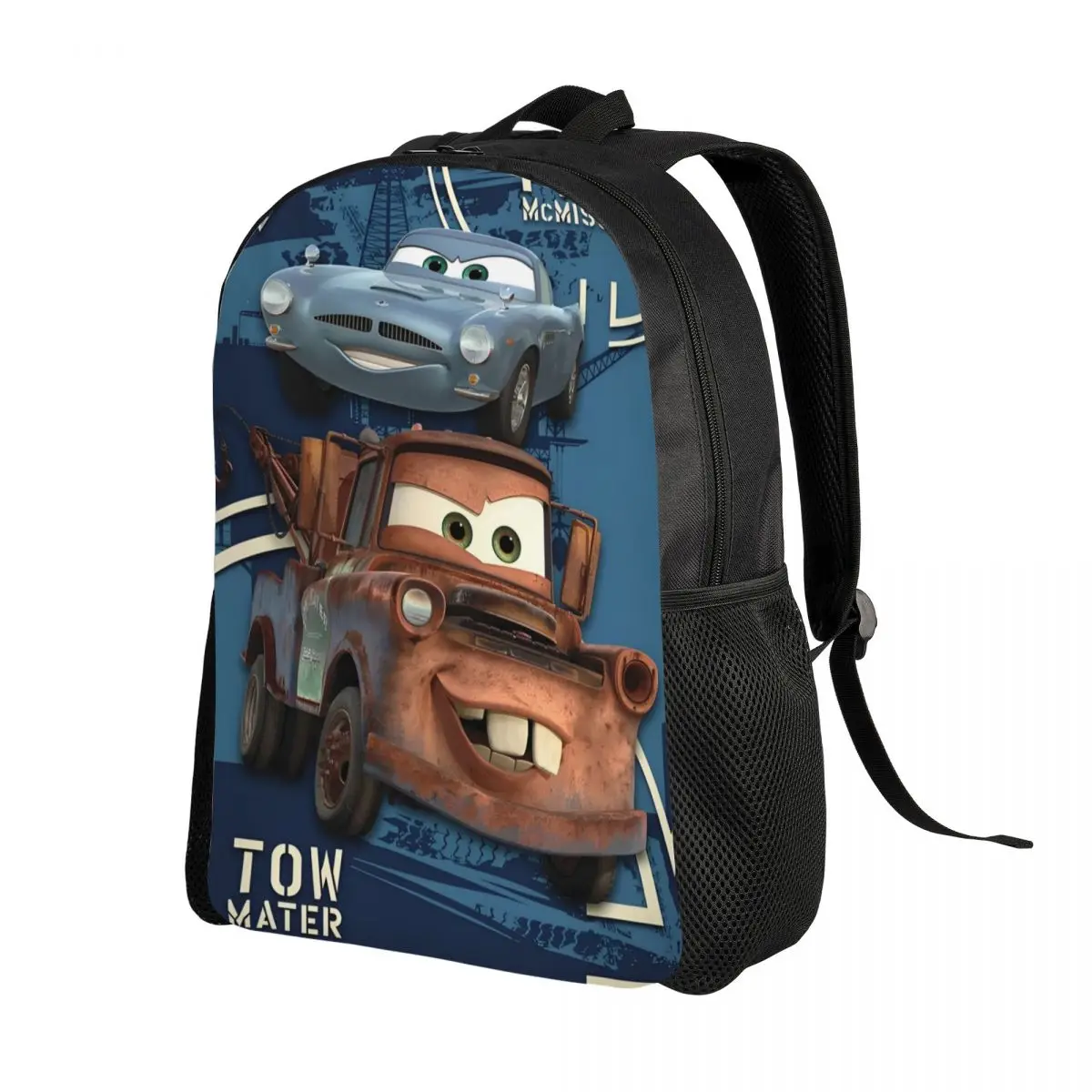 Custom Lightning Mcqueen Cool Backpack Women Men Basic Bookbag for College School Cartoon Pattern Bags