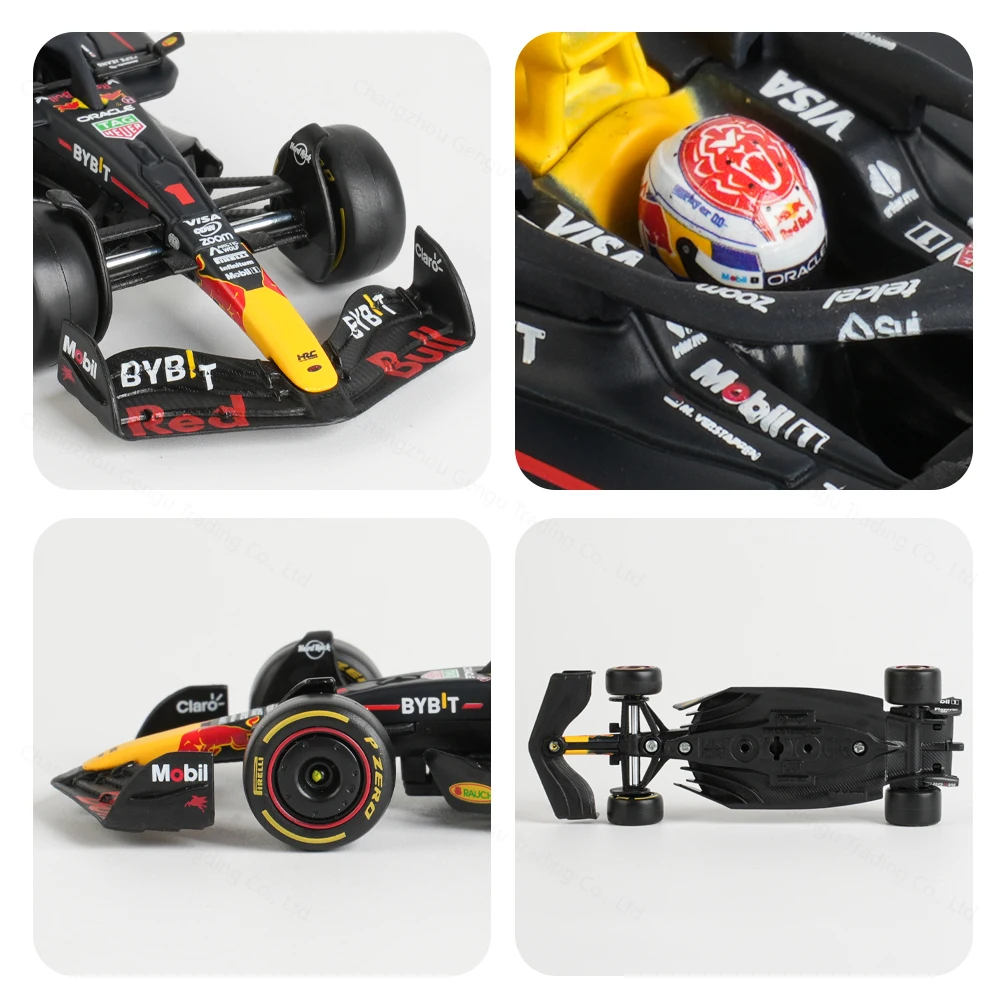 Bburago 1:43 2024 Redbull RB20 F1 Formula Car Die Cast Vehicles Collectible Model Racing Toys Acrylic Box