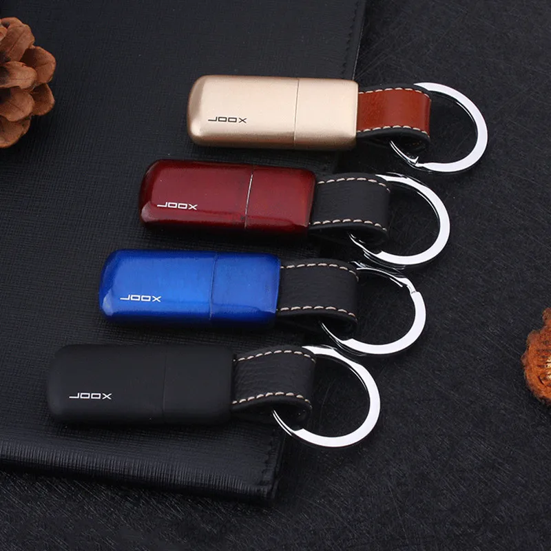 Brand New Mini Keychain Lighter Grinding Wheel Flint Butane Gas Cigarette Lighter Leather Pendant Cigarette Lighter Men Gadgets