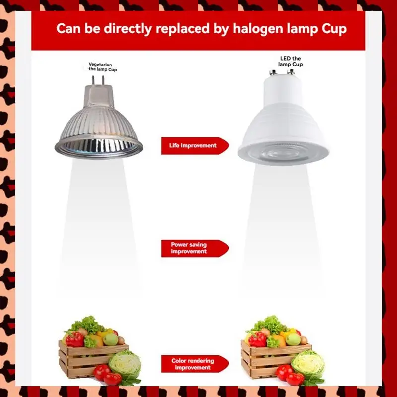 

A72P 10PCS Ceiling Spotlight Set 7W GU10 Base Energy Saving Downlight LED Light Indoor Lighting 6000K White Light