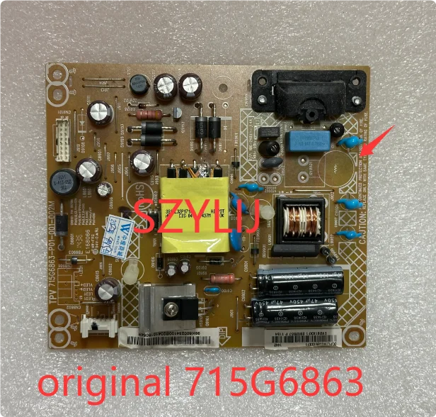 Плата питания SZYLIJ 715G6863-P01-001-002M 715G6863-P01 для телевизоров Guanjie и других 32-дюймовых телевизоров.