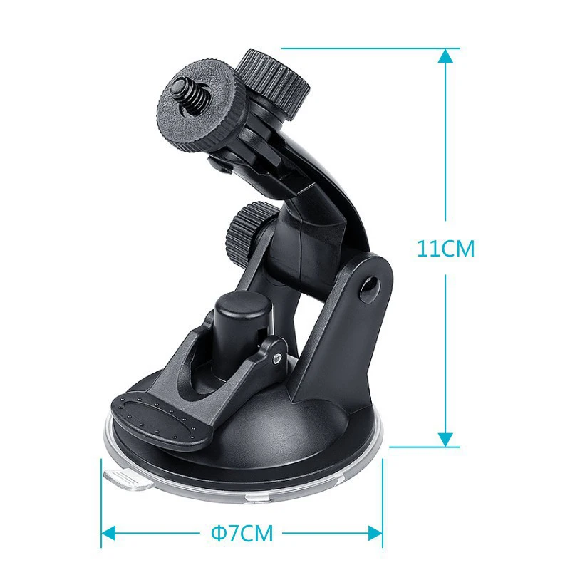 Windshield Window Suction Cup Camera Mount Support for Car Glass for Gopro Hero 11 10 9 8 7 Go Pro Action Camera Video Recording