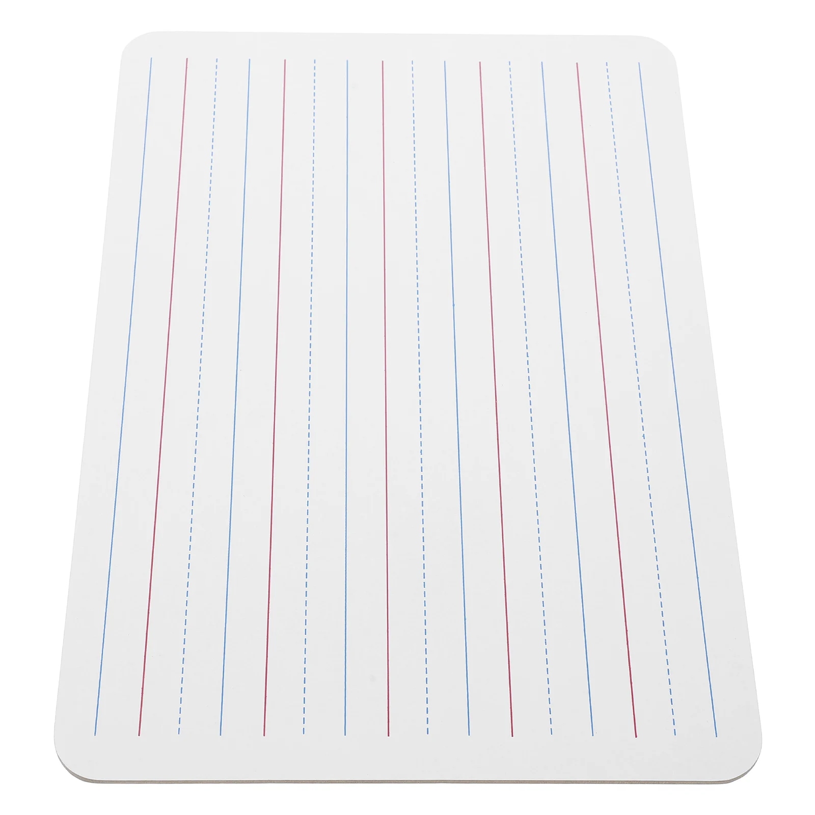 Quadro branco pequeno apagável a seco com linhas para aprendizagem dupla face, escrita, sala de aula, escritório, estudantes, professores