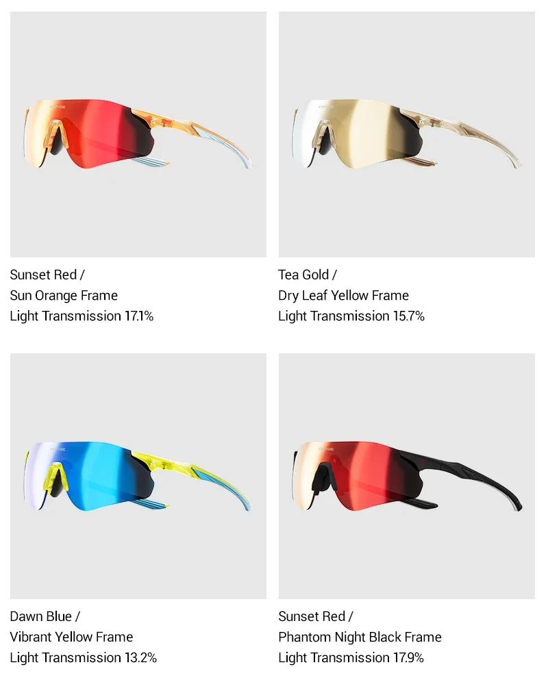 Kapvoe Photochrome Laufsonnenbrille für Herren, Outdoor-Sport, Fahrradbrille, Radbrille, UV400, ultraleichte Marathon-Brille, MTB – Detail 16